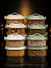 2-Layer Sealed Spice Organizer for Kitchen Storage