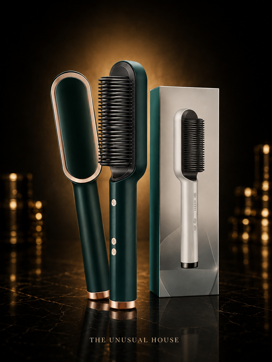 Electric Hair Straightening Comb for Quick Styling