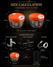 Manual Mini Food Chopper for Everyday Prep