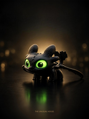 Dragon Keychain Toy with LED Eyes