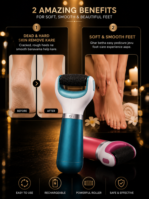 Callus Remover Foot Scrubber for Smooth Feet