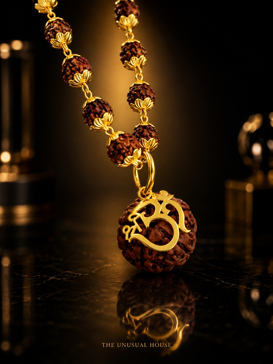 Rudraksha Om Pendant for Daily Wear & Gifting